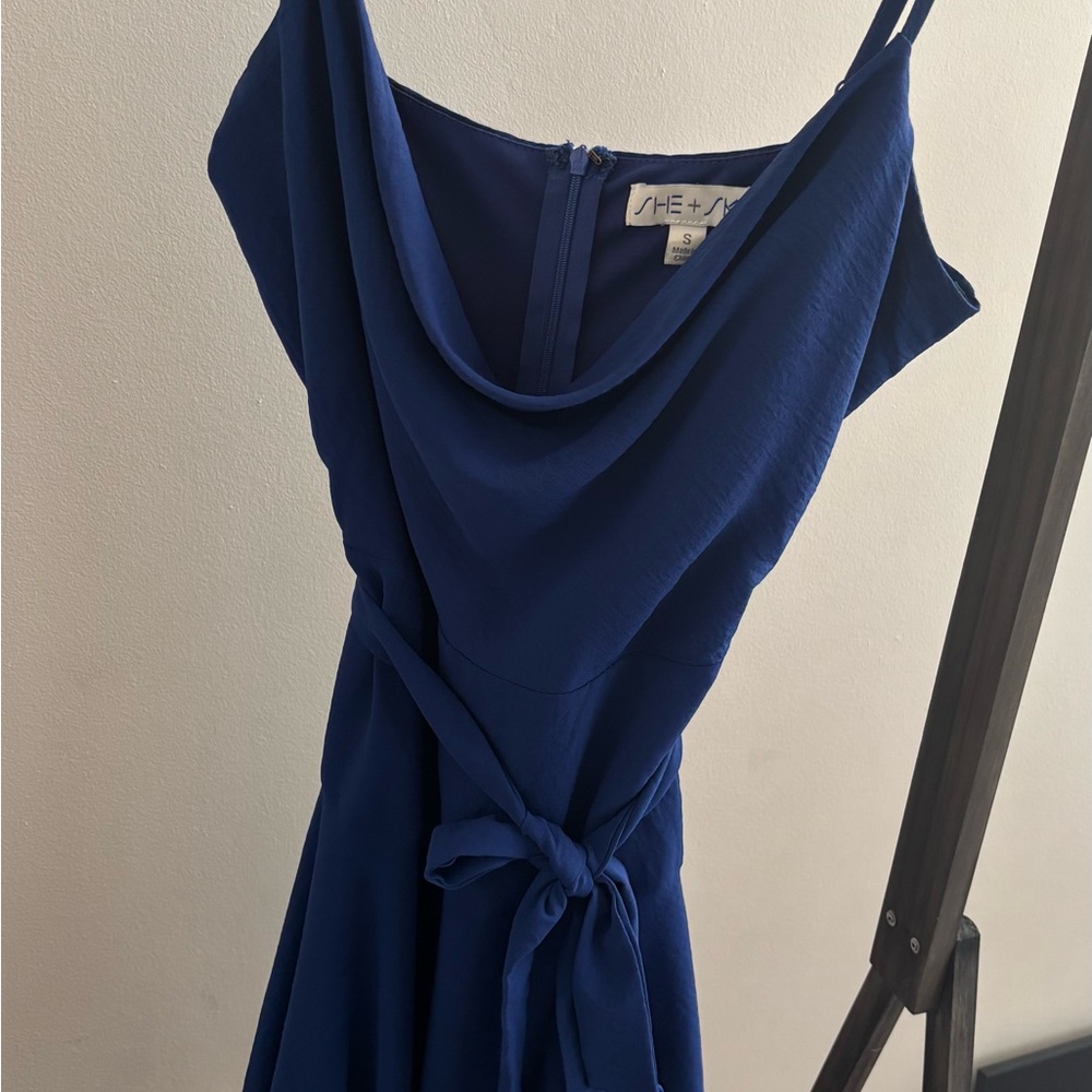 She + Sky Royal Blue Mini Dress